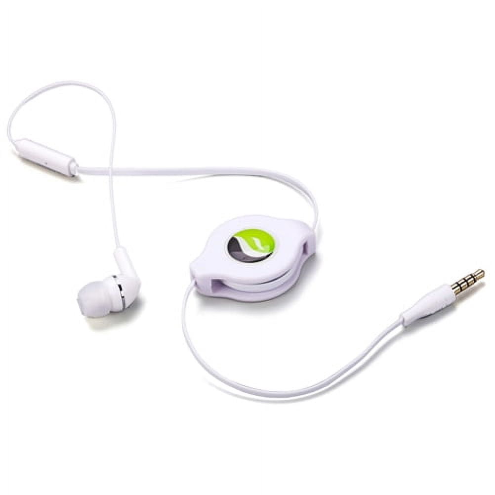 Headphone Retractable Mono Earphone for Motorola Moto G Power 5G (2023)/5G Stylus (2023) Phone - 3.5mm w Mic Headset Handsfree Earbud V5D