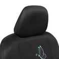 thumbnail image 3 of BDK Blue Butterflies Car Seat Covers for Women, Full Set with Steering Wheel Cover and Seat Belt Pads – Front and Rear Covers with Matching Embroidered Accessories, Fits Most Car Truck Van SUV, 3 of 9