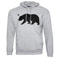 thumbnail image 3 of Mens Sweatshirt Pullover Hoodie Embroidered Sweater Black Silver Bear 3XL, 3 of 4