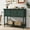green, variant on Farmhouse Console Table,Wooden Entryway Sofa Table w/ 2-Door Cabinet & 2 Drawers,Coffee Bar,Entryway Table with Storage Shelf,Sofa Tables Buffet Sideboard for Kitchen, Hallway, Dining, Living Room