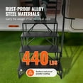 thumbnail image 3 of VEVOR RV Steps, 4-Step RV Stairs, 440 LBS Load Capacity, Thickened Carbon Steel, 3 of 9