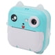 thumbnail image 4 of Cámara de impresión digital para niños, 24 MP, 5 V, 1080P, 720P, pantalla de 2,4 pulgadas, USB, cámara de impresión instantánea para niñas, niños pequeños, azul y verde, 4 of 14