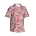 thumbnail image 2 of Sloth Hawaiian Shirts For Men, Summer Short-Sleeve Relaxed-Fit Button-Down Shirts 3x-Large, 2 of 9
