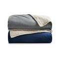 thumbnail image 5 of Rest Haven Weighted Blanket Cover, Full Size (48" x 72"), Navy/Ivory Sherpa, 5 of 6