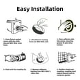 thumbnail image 4 of GUYUTING Toilet Gasket Rear Outlet Wall Mount Peel and Stick Installation Neoprene Leak Proof Durable Easy, 4 of 8