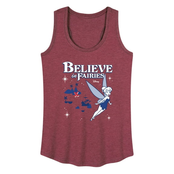 Disney - Peter Pan - Tinkerbell - Believe in Fairies - Women's Racerback Tank Top