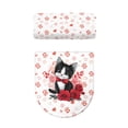 thumbnail image 2 of HELLHERO Valentine's Day Gifts Adjustable Elastic Bottom Universal Elastic Fabric Toilet Bowl Cover Household Dust-Proof Machine Washable 17"x21" Pack of 2, 2 of 8