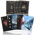 thumbnail image 1 of Tarjetas de juego WJPC Warrior Gold, impermeables, con caja de regalo, 1 of 7