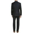 thumbnail image 2 of Luciano Natazzi Men's Modern Fit Two Button Faint Tone On Tone Stripe Suit Black Tone On Tone, 2 of 5