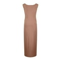 thumbnail image 3 of Mohiass Womens Cocktail Bodycon Sleeveless Slim Casual Tank Long Maxi Dress Beige 2XL, 3 of 4