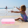 thumbnail image 1 of WEUVEB 2Pcs Plastic Sand Tray with Lid Portable Sandbox with Handle for Home Use, 1 of 8