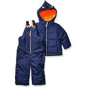 Carter's Boys' Baby Heavyweight 2-Piece Skisuit Snowsuit, Green Monster, 18 Months
