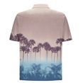 thumbnail image 4 of AHTJRT Men's Tropical Aloha Shirt Vibrant Palm Frond Prints Perfect for Beach Parties & Summer Getaways Pink XL, 4 of 5