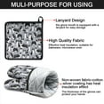 thumbnail image 7 of Cute Border Collie Pattern Kitchen Oven Mitt and Pot Holder Sets 2 Pcs for Baking, Cooking and Grilling, Heat Resistant Up To 392 °F, 7 of 7