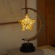 thumbnail image 3 of Lámpara de escritorio LED recargable por USB creativa Lámparas de atmósfera de lámpara cálida Luz de noche de para el dormitorio para hogar Estrella de cristal Yinane Lámpara de noche Luna, 3 of 8
