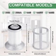 thumbnail image 2 of Filter For Bissell Zing 2156a,1665,16652,1665w Canister Vacuum, 2 of 4