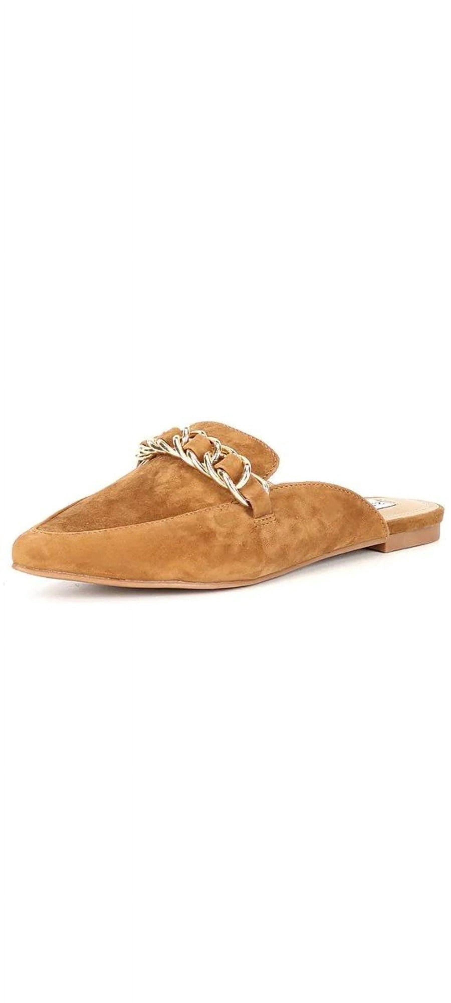 Steve Madden Women's Lecrew-S Ghillie Flat - Pointed Toe With Ankle Strap & Studs