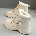 thumbnail image 4 of LSLJS Womens Snow Boots Versatile Warm High-top Snow Boots Cotton Shoes Velvet Work Boots, 4 of 5