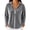 Gray, variant on tarylea Velour Hoodies for Women Long Sleeve Half Zipper Pullover Tops Casual Loose Fall Plain Tops