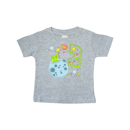 

Inktastic Cute Second Birthday Alien in Space Gift Baby Boy or Baby Girl T-Shirt