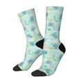 thumbnail image 1 of Balery Sea Turtle Calcetas Largas con Estampado para Hombre y Mujer – Suaves y Transpirables, Talla Única (US 5-11), 1 of 6