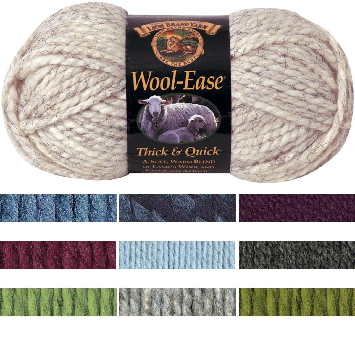Lion Brand Wool-Ease Thick & Quick Yarn 536 Fossil at Rs 570/piece, Wool  Yarn in Gurugram