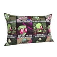 thumbnail image 2 of Invader Zim Pillowcase Cushion Pillow Covers With Hidden Zipper Pillow Case Decor For Bed Dorm Sofa Couch Car 20"x30", 2 of 8