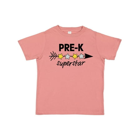 

Inktastic Pre-K Superstar with arrow and stars Gift Toddler Boy or Toddler Girl T-Shirt