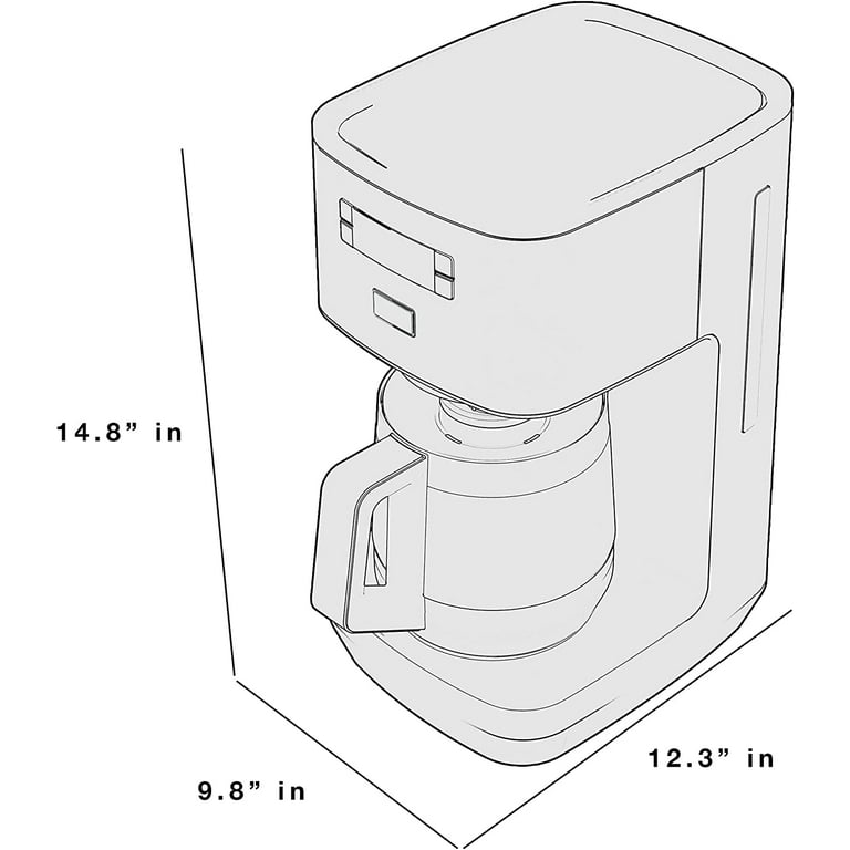 G7CDAASSTSSGE GE 12 Cup Drip Coffee Maker with Adjustable Keep