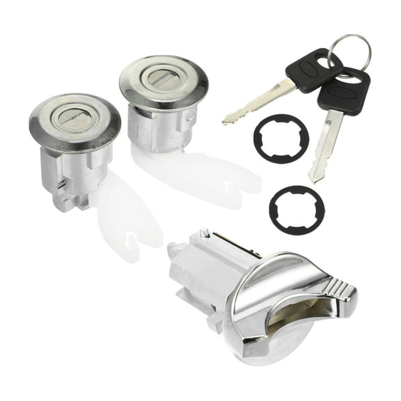 Unique Bargains 1 Set Ignition Switch Lock Cylinder for Ford Aerostar 1994 Pair Door Locks Cylinders with 2 Keys