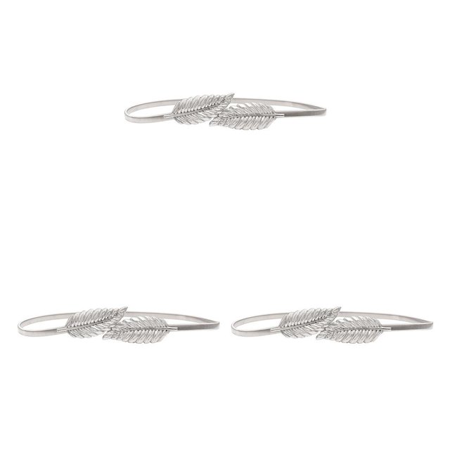 Langgg Mode Ceinture Bretelles Réglables Étroites Simple Style Métal Feuilles Exquise Enveloppe Valentines Ceintures de Jour pour les Femmes Robes TYPE2 NO2