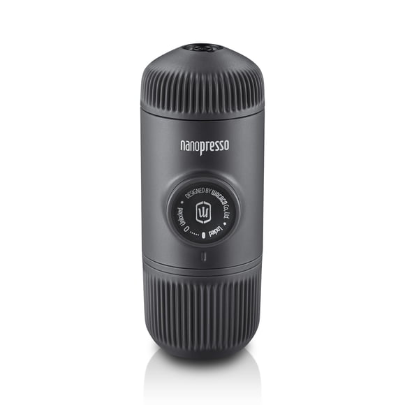 WACACO Nanopresso Portable Espresso Maker,Upgraded Version of Minipresso, 18 Bar Pressure Ground Coffee, Small Travel Coffee Maker, Manually Operated