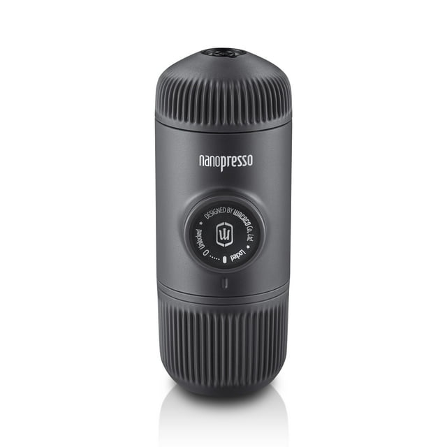 WACACO Nanopresso Portable Espresso Maker,Upgraded Version of Minipresso, 18 Bar Pressure Ground Coffee, Small Travel Coffee Maker, Manually Operated