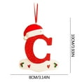 thumbnail image 3 of Agiferg Christmas Little Red Hat Letter Pendant DIY Writable Name 26 Letter Pendant 5PCS, 3 of 5