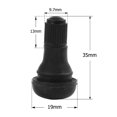 thumbnail image 3 of Unique Bargains Tire Valve Stems Tyre Service Tool 4pcs TR412 Black Rubber Short Snap-In, 3 of 4
