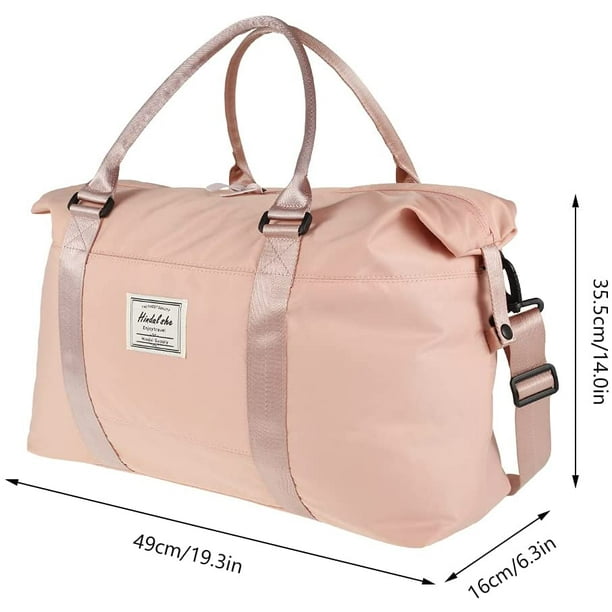 Pink overnight bag sale