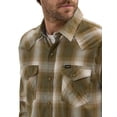 thumbnail image 5 of Wrangler® Men's and Big Men's Regular Fit Long Sleeve Fashion Twill Plaid Shirt, Sizes S-2XL, 5 of 5
