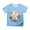 Sky Blue, variant on Girls T-Shirt Short Sleeve Summer Clothes Super Soft Easter Printed Casual Cute Graphic Tees For Girls Tops White 8-9 Years