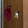 thumbnail image 6 of SOPOTUTU 4 Sets Black Metal Wall Storage Hooks for Coat Umbrella Hat Towel Hanging Home Organization, 6 of 8