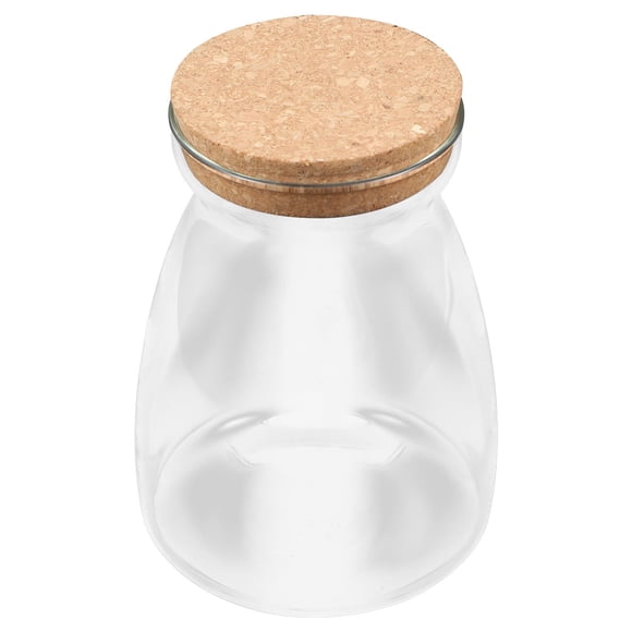 OULII Cookie Jar with Lid Transparent Airtight Glass for Kitchen Organization 1Set