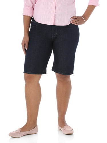 women's plus shorts at walmart