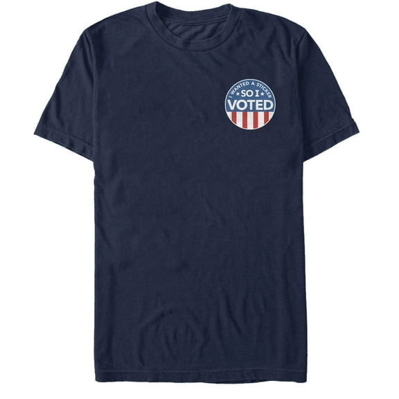 Men's Lost Gods Election I Wanted a Sticker so I Voted Graphic Tee Navy Blue Medium