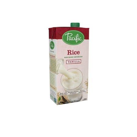 (4 pack) (4 pack) Pacific Foods Rice Non-Dairy Vanilla Beverage, 32 fl oz