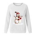 thumbnail image 4 of AGWOLF Christmas Sweatshirt for Women Funny Snowman Graphic Ugly Shirts Loose Crewneck Long Sleeve Xmas Holiday Tops, 4 of 4