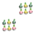 thumbnail image 1 of Inteprter Paquete de 6 suministros de decoración de pasteles Feliz cumpleaños de cumpleaños hecha a mano Regalos lindos Decoración tres colores 2piezas, 1 of 6