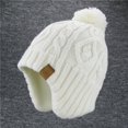 thumbnail image 1 of Gorro infantil de punto de moda para otoño e invierno, gorro de lana cálido con protección para las orejas para niños y niñas, gorro de polar, gorro informal de moda, 1 of 6