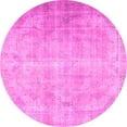 thumbnail image 1 of Ahgly Company Indoor Round Persian Pink Traditional Area Rugs, 5' Round, 1 of 4