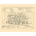thumbnail image 2 of Bellin 14x12 Gold Ornate Wood Framed with Double Matting Museum Art Print Titled - New Orleans Louisiana - Bellin 1744, 2 of 4