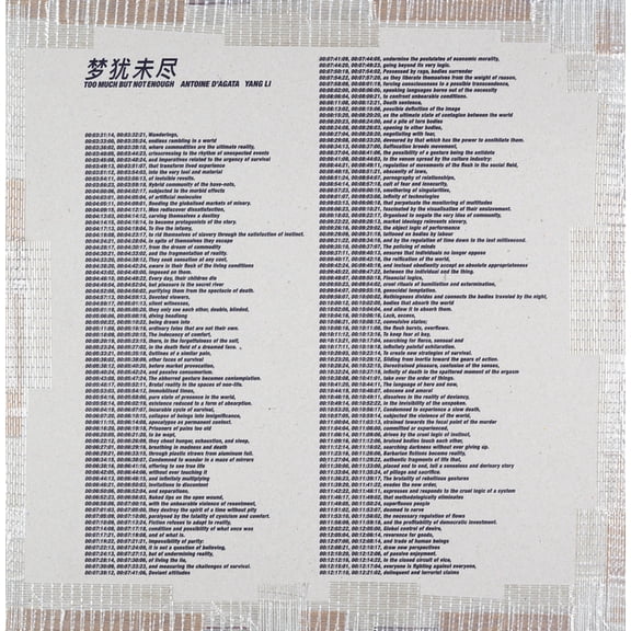 Yang Li and Antoine d'Agata: Too Much But Not Enough, (Paperback)