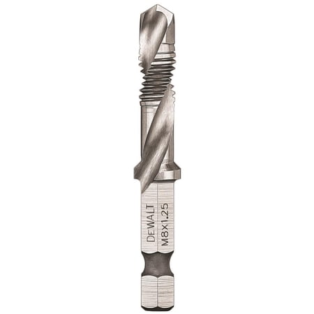 UPC: 0885911483438 | Dewalt-DWADTQTR8MM125 8 mm x 1.25 1/4 In. Capacity